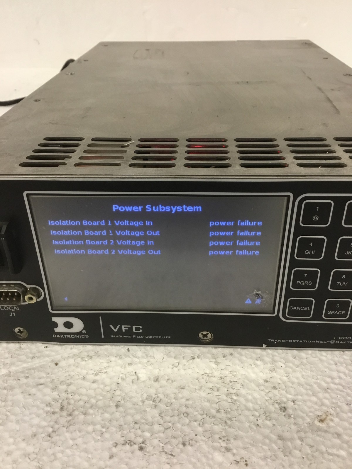 Daktronics S-1241 Vanguard Field Controller VFC 4" LCD Display FREE SHIP READ