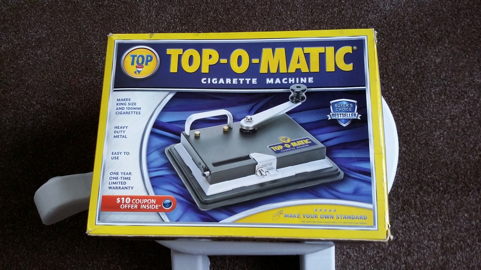 Top-O-Matic Cigarette Machine Owner's Manual High Grade Stainless Steel Chamber