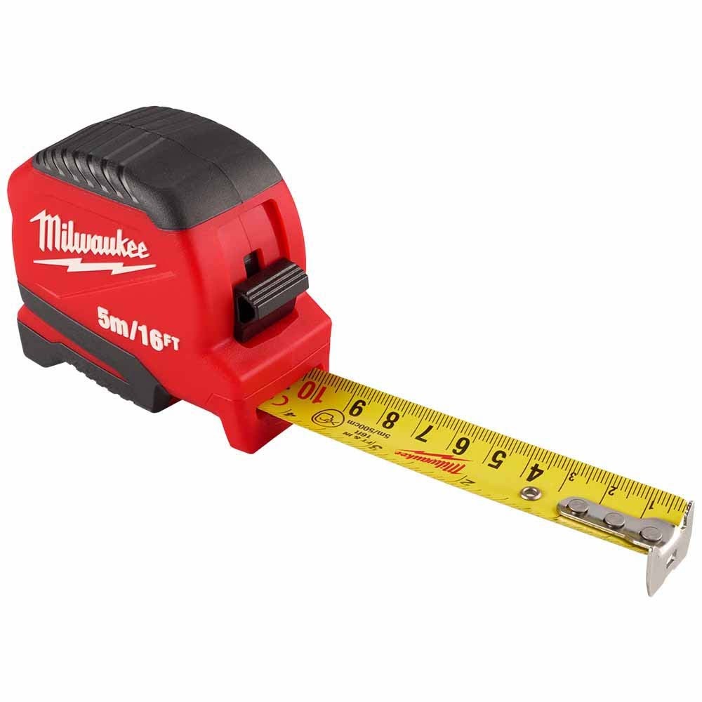Milwaukee 48-22-1717 5m/16ft Compact Tape Measure 1in Blade Metric SAE