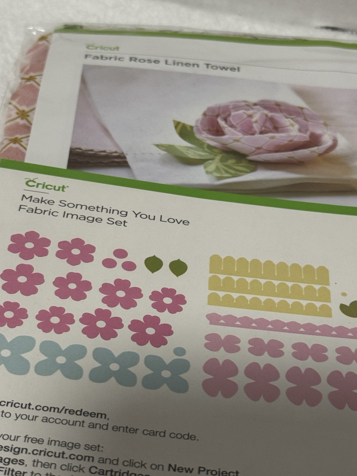 Cricut Anna Griffin Fabric Material Kit Make Something You Love Image Set  new