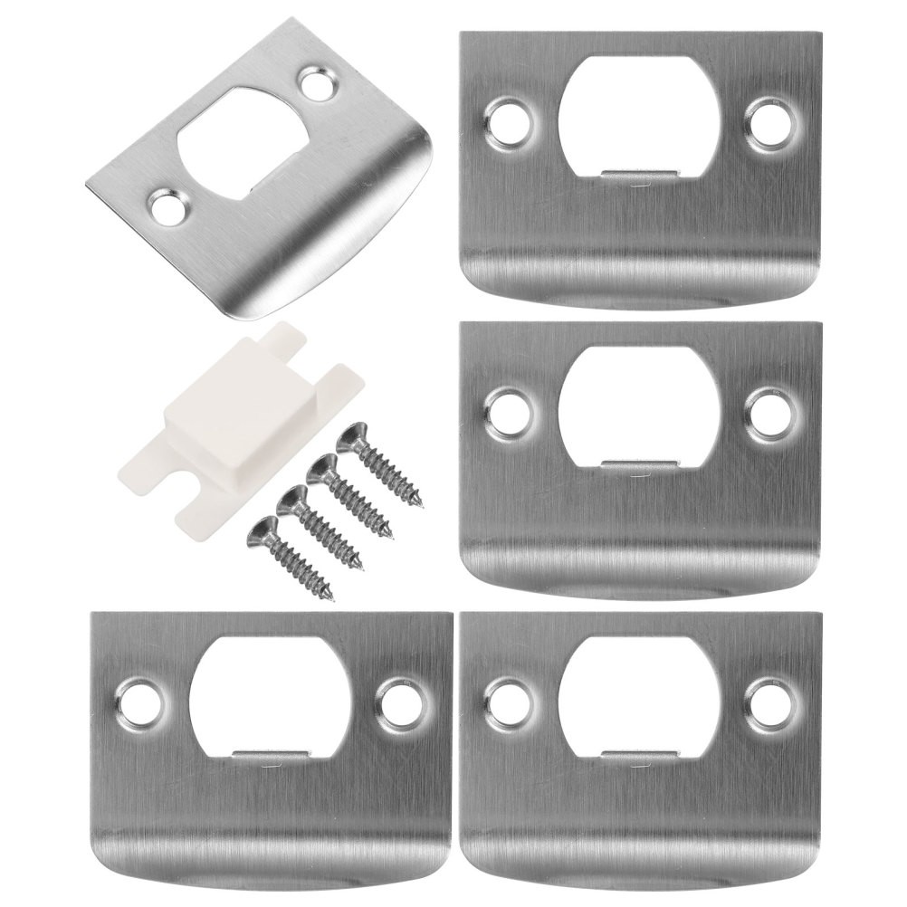 4 Sets Strike Plates for Interior Doors Reinforcement Latch Guard