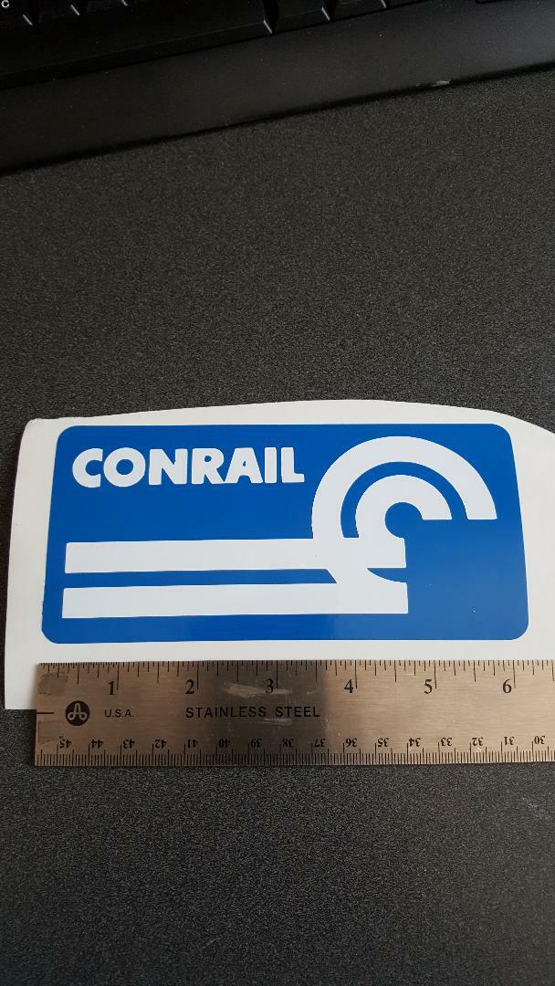 Conrail Blue & White Vinyl Decal sticker