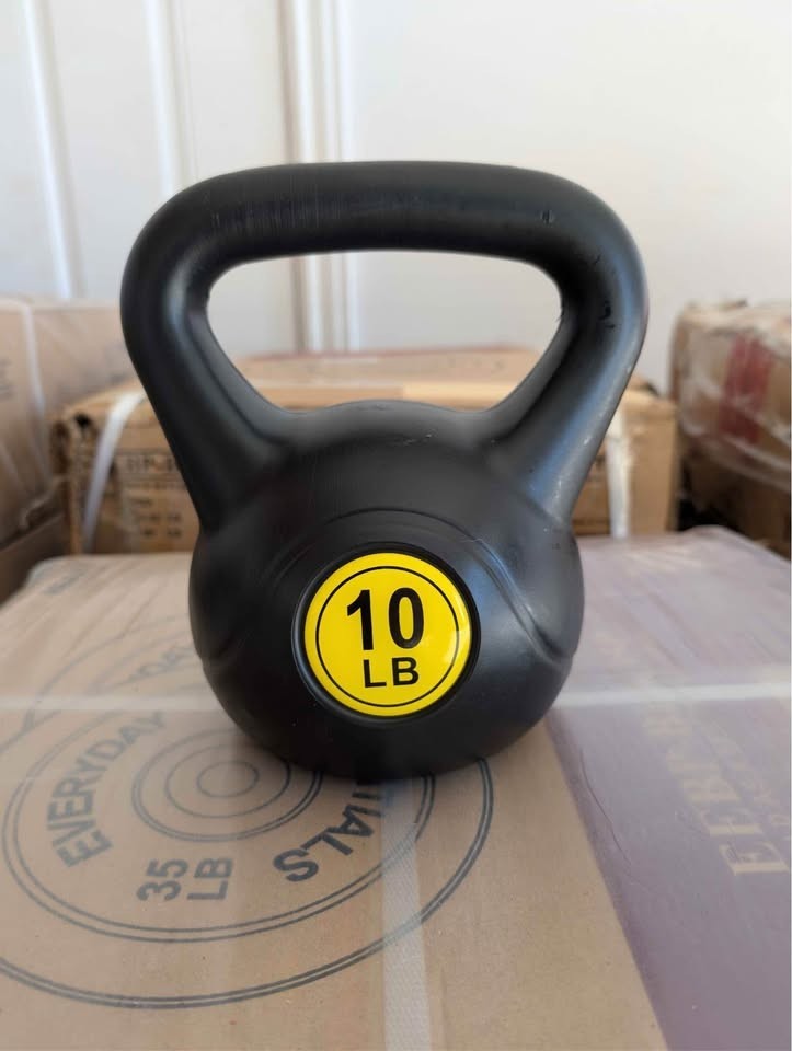 45LB Kettlebell Set 10 15 20 LB Vinyl Coated Kettlebells Strength Training