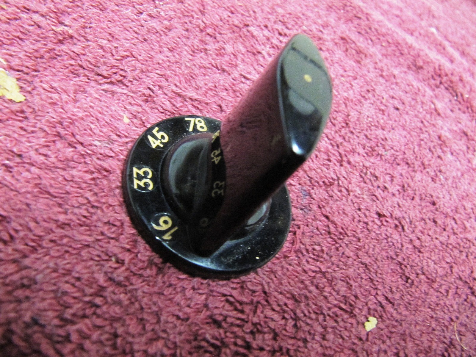 SPEED SELECTOR Knob MAGNAVOX COLLARO CONQUEST Turntable Micromatic LONG Height