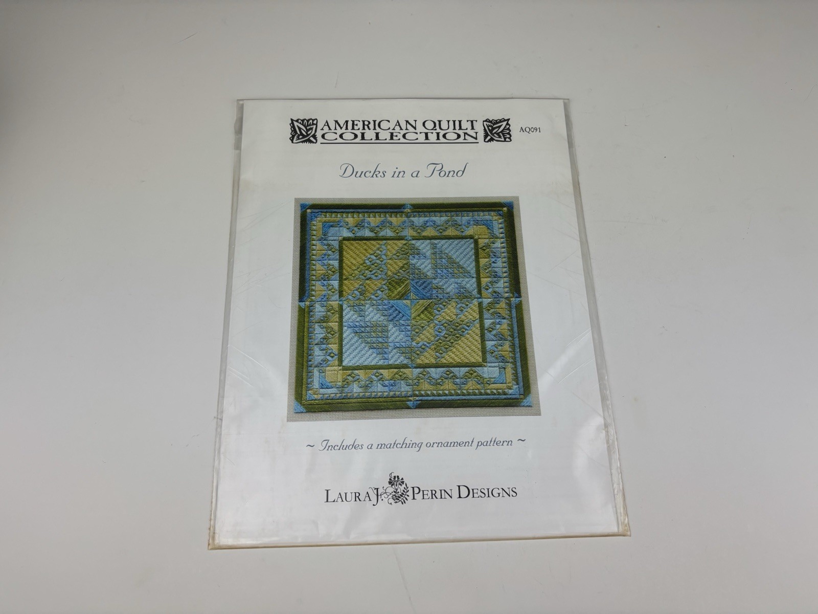 Laura J Perin Design Quilt Collection Ducks In A Pond Needlepoint Pattern 2S