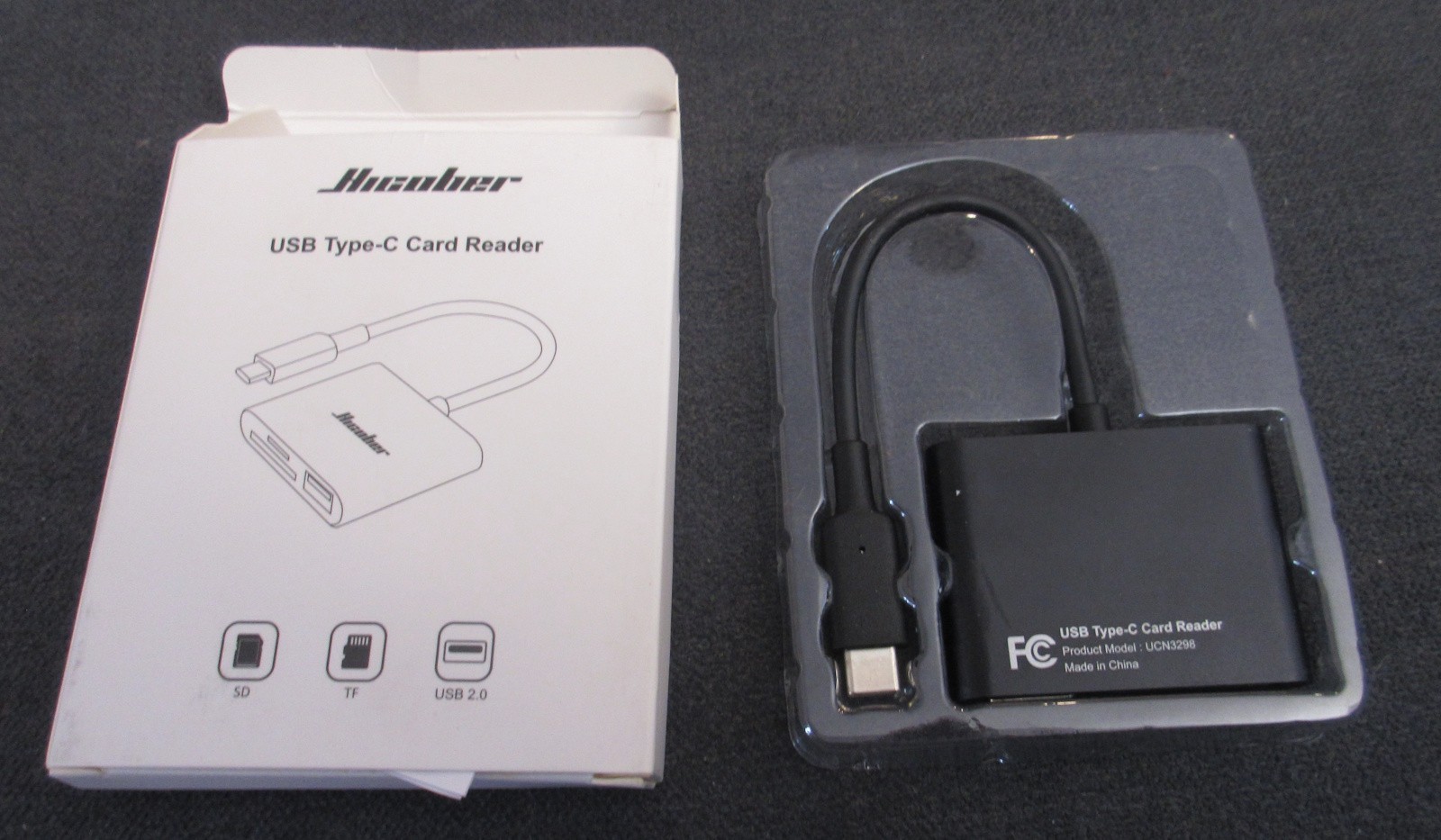 HICOBER USB Type-C Card Reader, Silver UCN3298 SD / Micro SD - NEW in Box