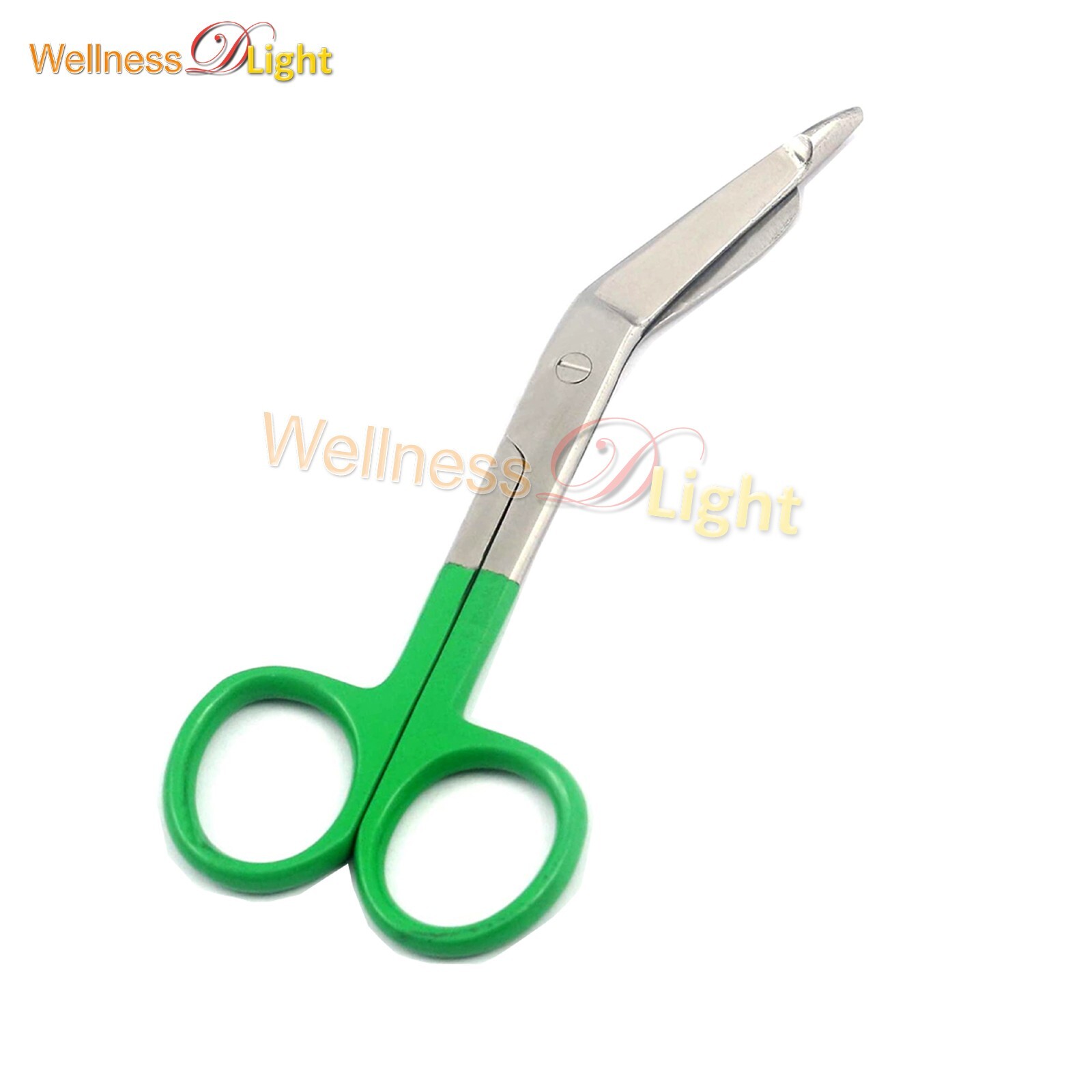 1 Pc Lister Bandage Nurse Scissors 5.5"  Green Color Handle Surgical Medical Ins