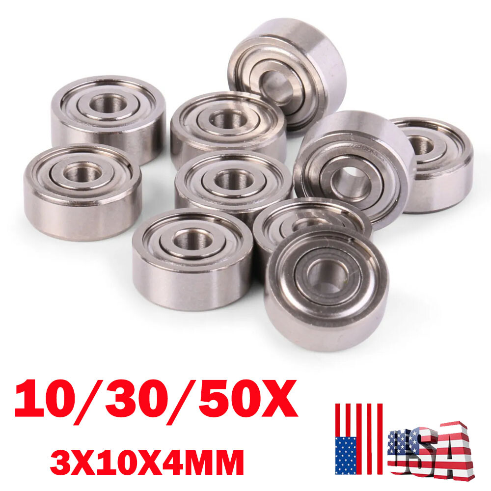 10/30/50 pack 3x10x4mm 623ZZ Fishing Reel Ball Bearing Stainless USA
