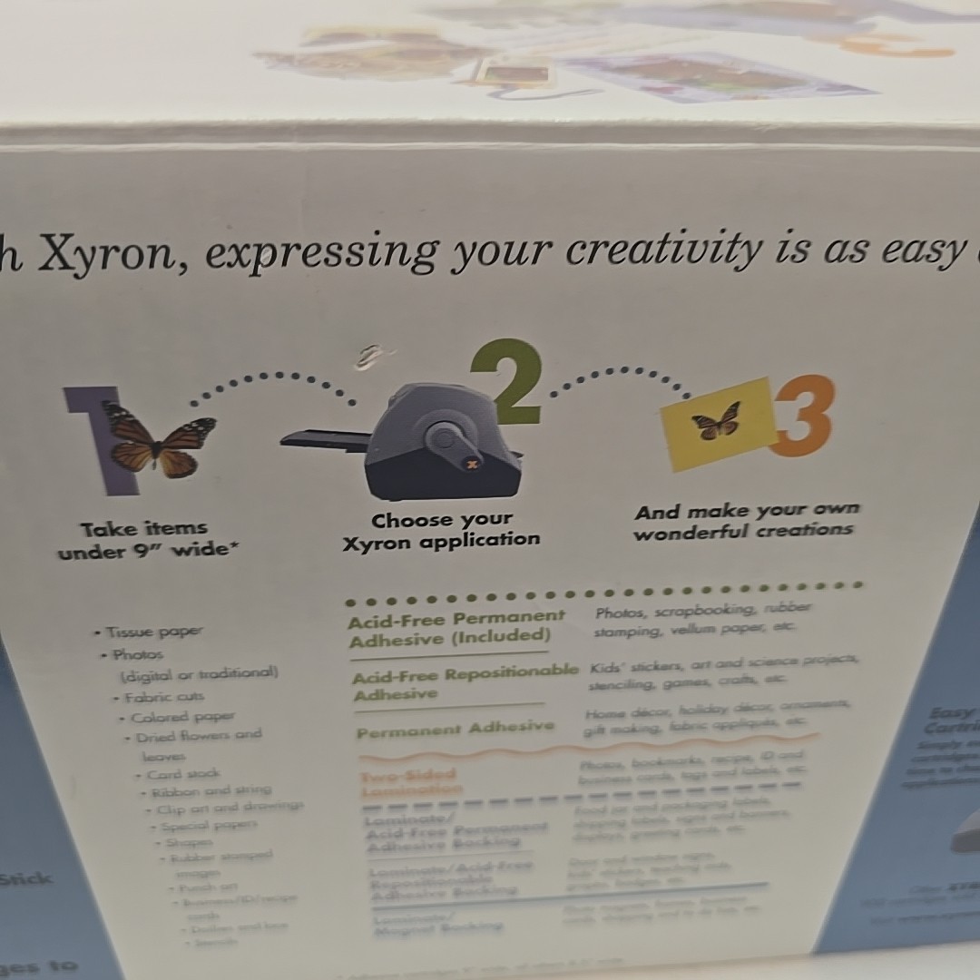 Xyron Model 900 Laminator Laminating Sticker Making Machine Label