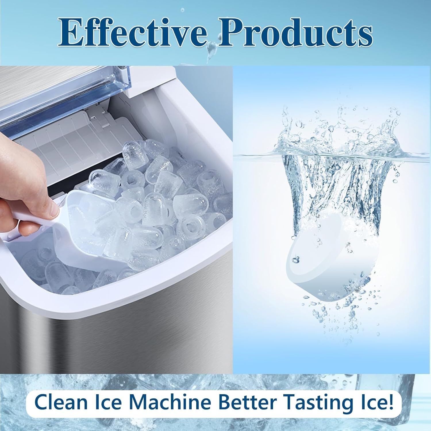 Effortless 36-Pack Ice Maker Cleaner Tablets - Keep Your Ice Tasting Great