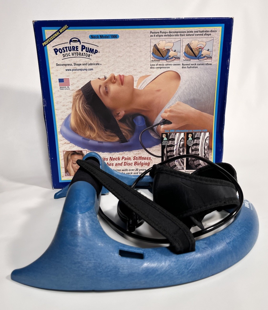 Posture Pump 1000 Neck Disk Hydrator Therapy Pain Relief Headaches Disc Bulging