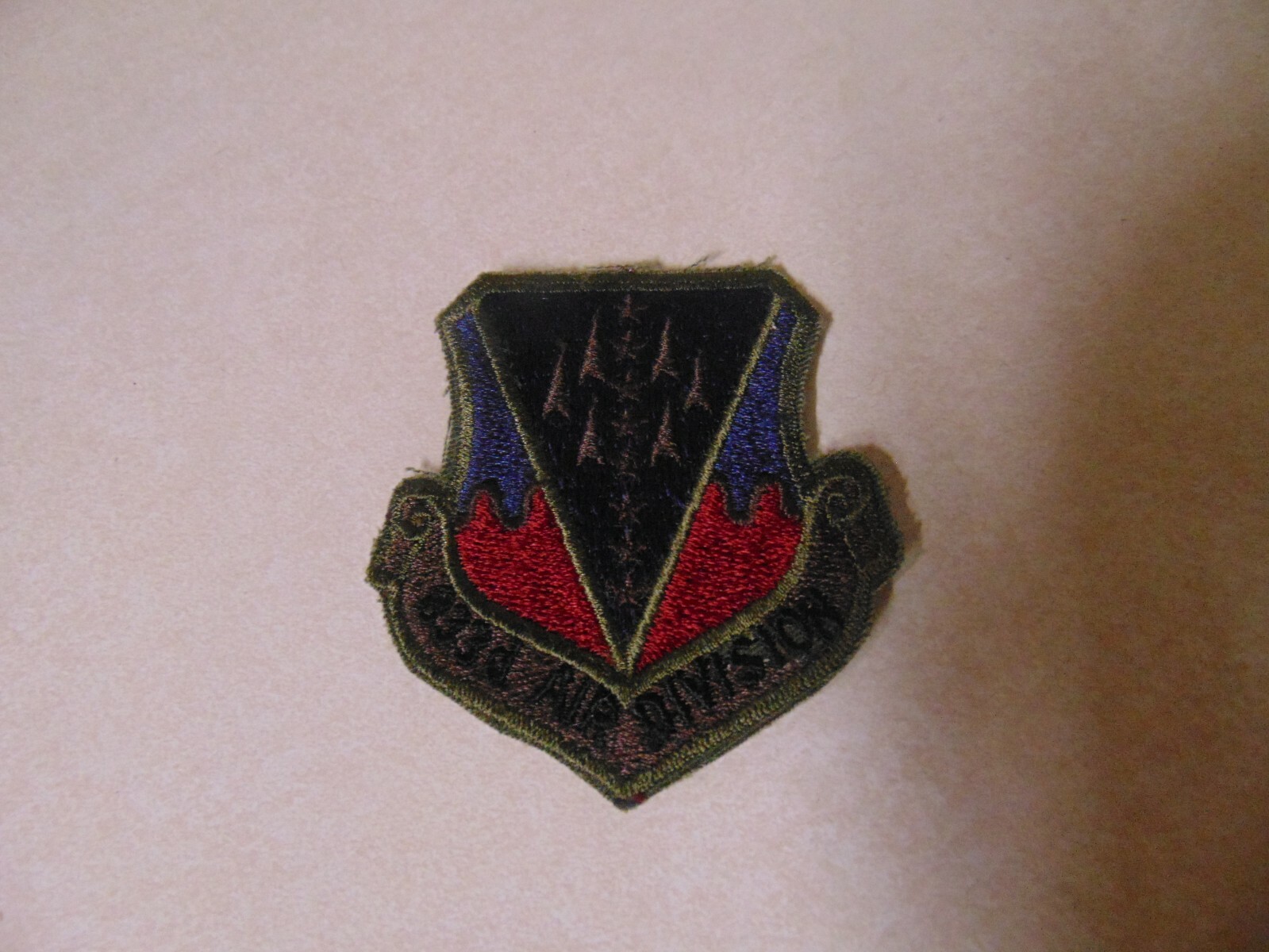 MILITARY PATCH SEW ON OLDER POCKET US AIR FORCE 833RD AIR DIVISION