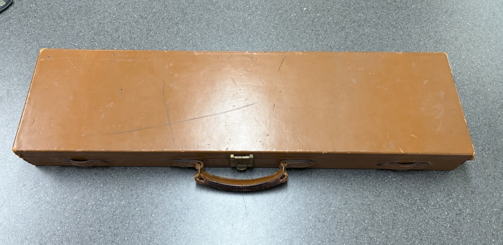 Vintage Leather Abercrombie & Fitch Shotgun Teunk Case.