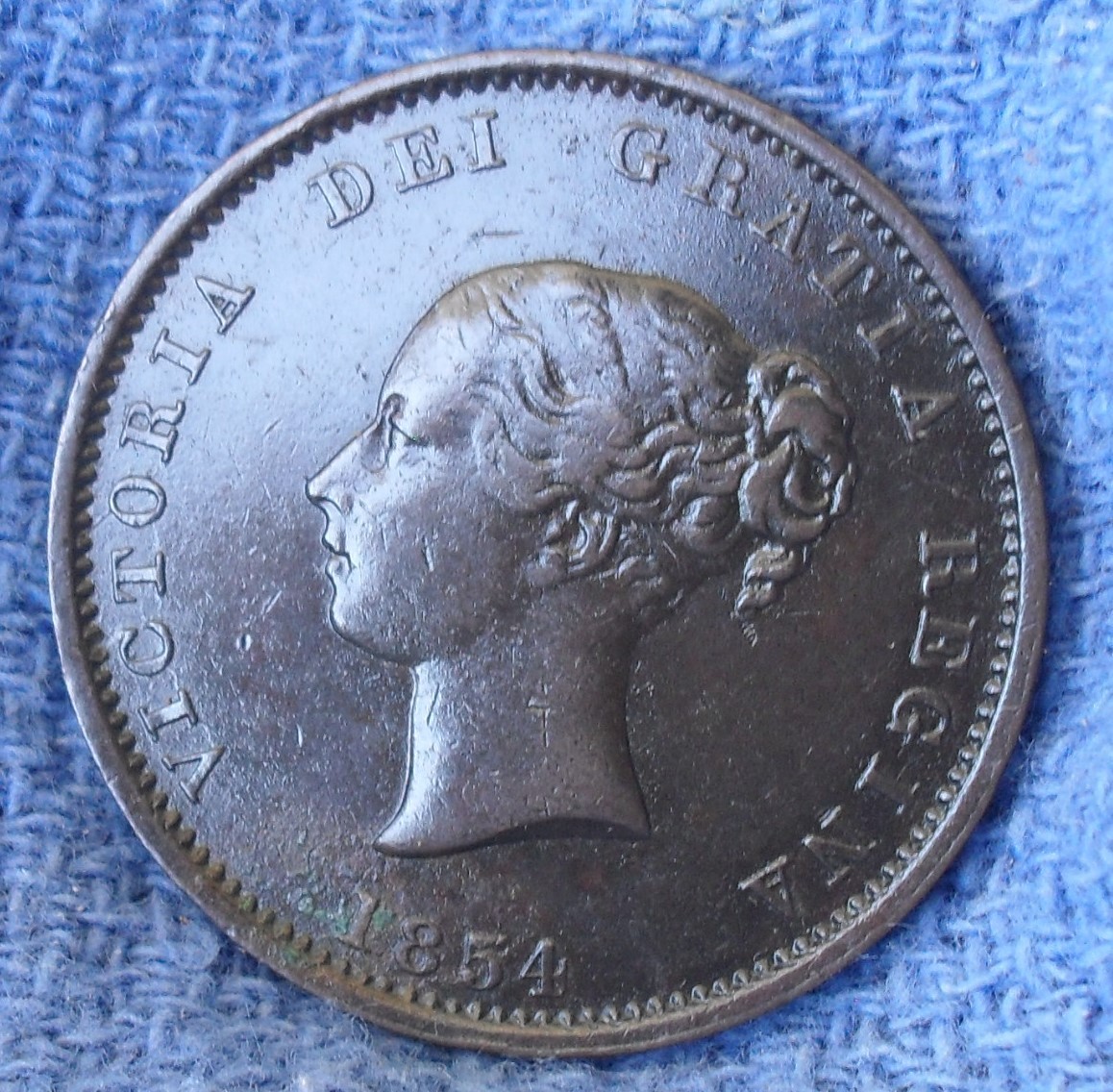 Canada 1854 New Brunswick Half Penny Token ( Q4)
