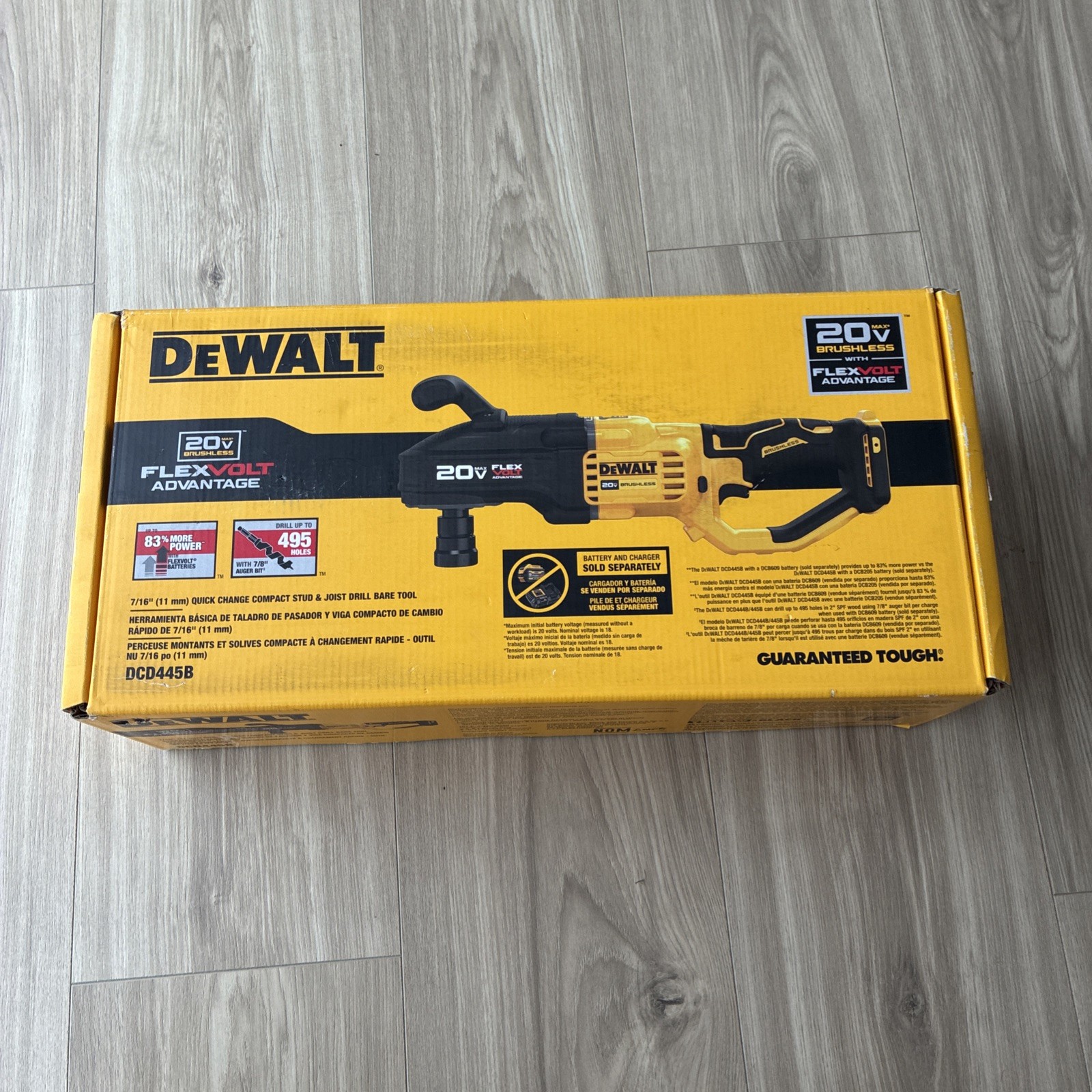 DeWalt DCD445B 20V MAX 7/16" Quick Change Stud & Joist Drill Tool Only