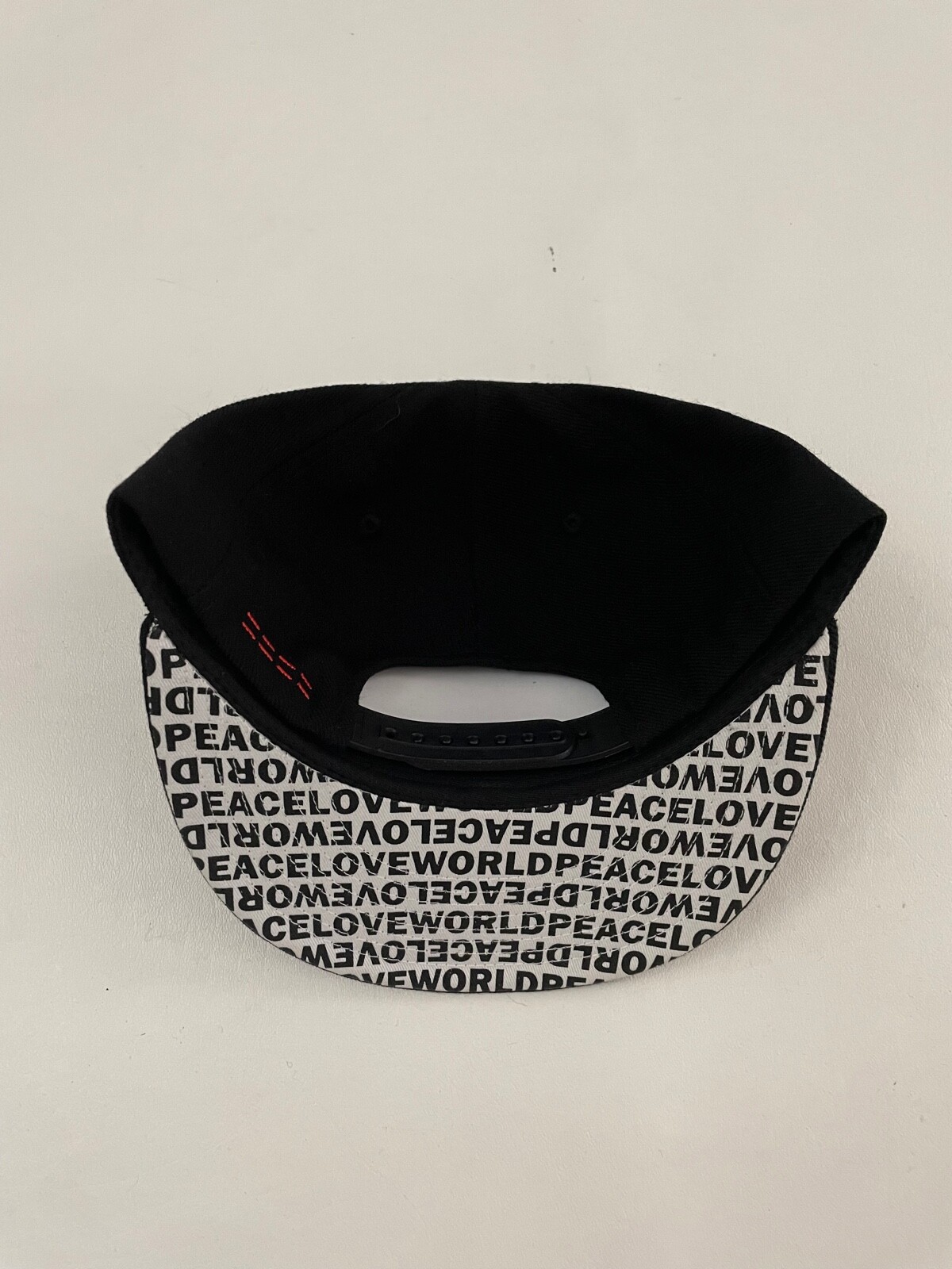 I Am Love Graphic Black Snapback Hat One Size