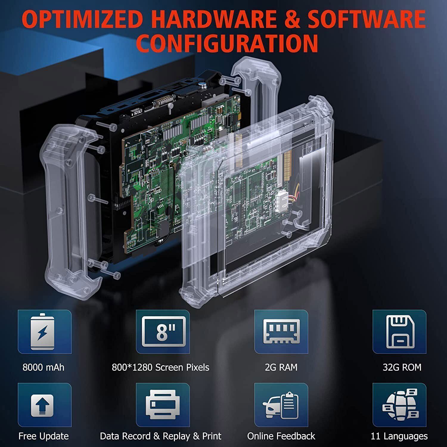 ANCEL V6 Bi-directional Scanner OBD2 Diagnostic Scan Tool Full System Key Coding