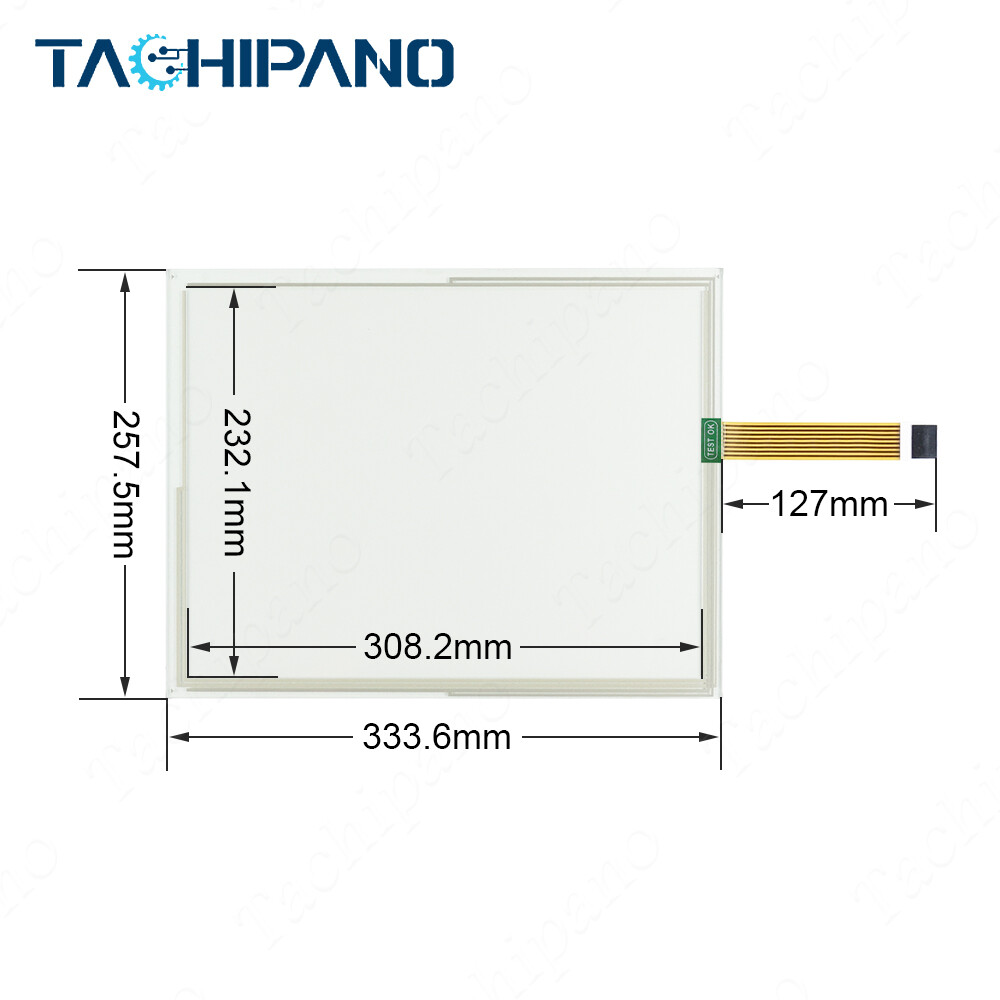 1pc  for AMT9526 AMT 9526 AMT-9526 15inch 8 wire Touch Panel Glass Touch Screen