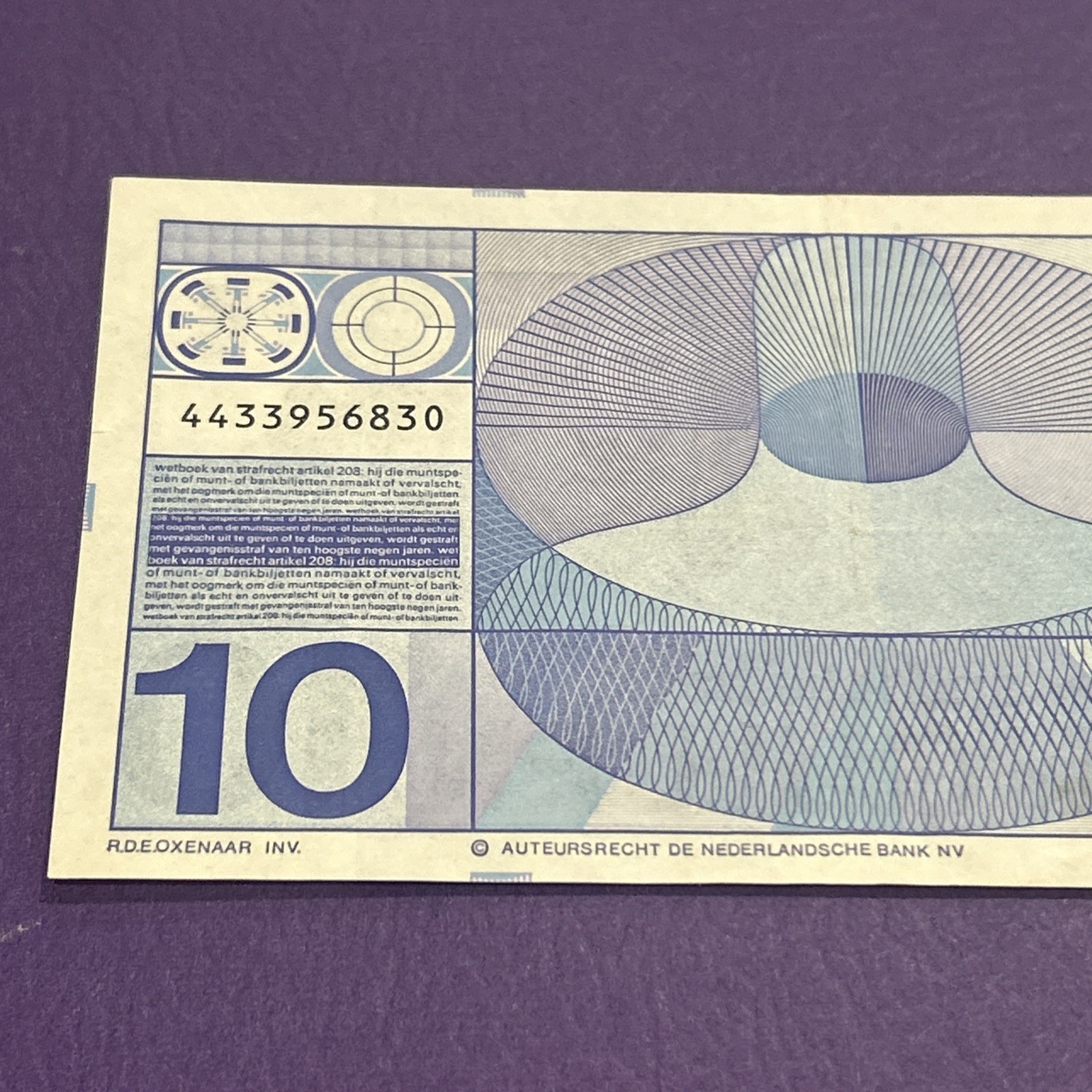Netherlands- 10 Gulden- 1968