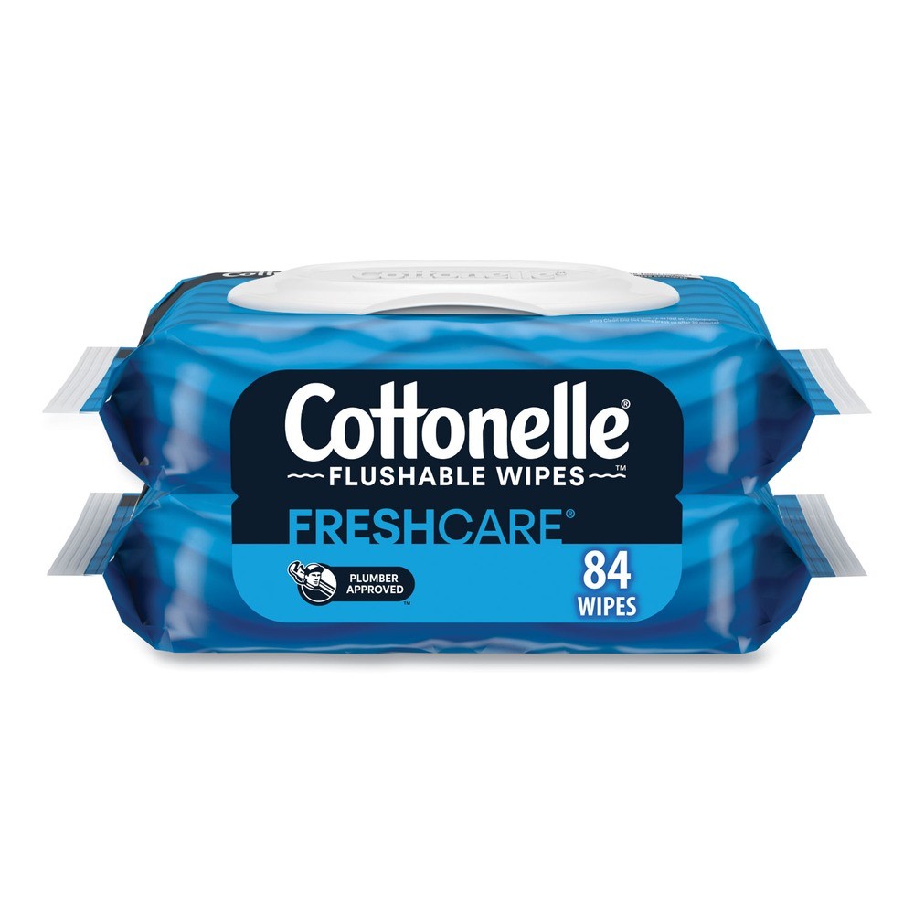 Cottonelle 35970PK 3.73" x 5.5" 1-Ply Cleansing Cloths - White (84/Pack) New