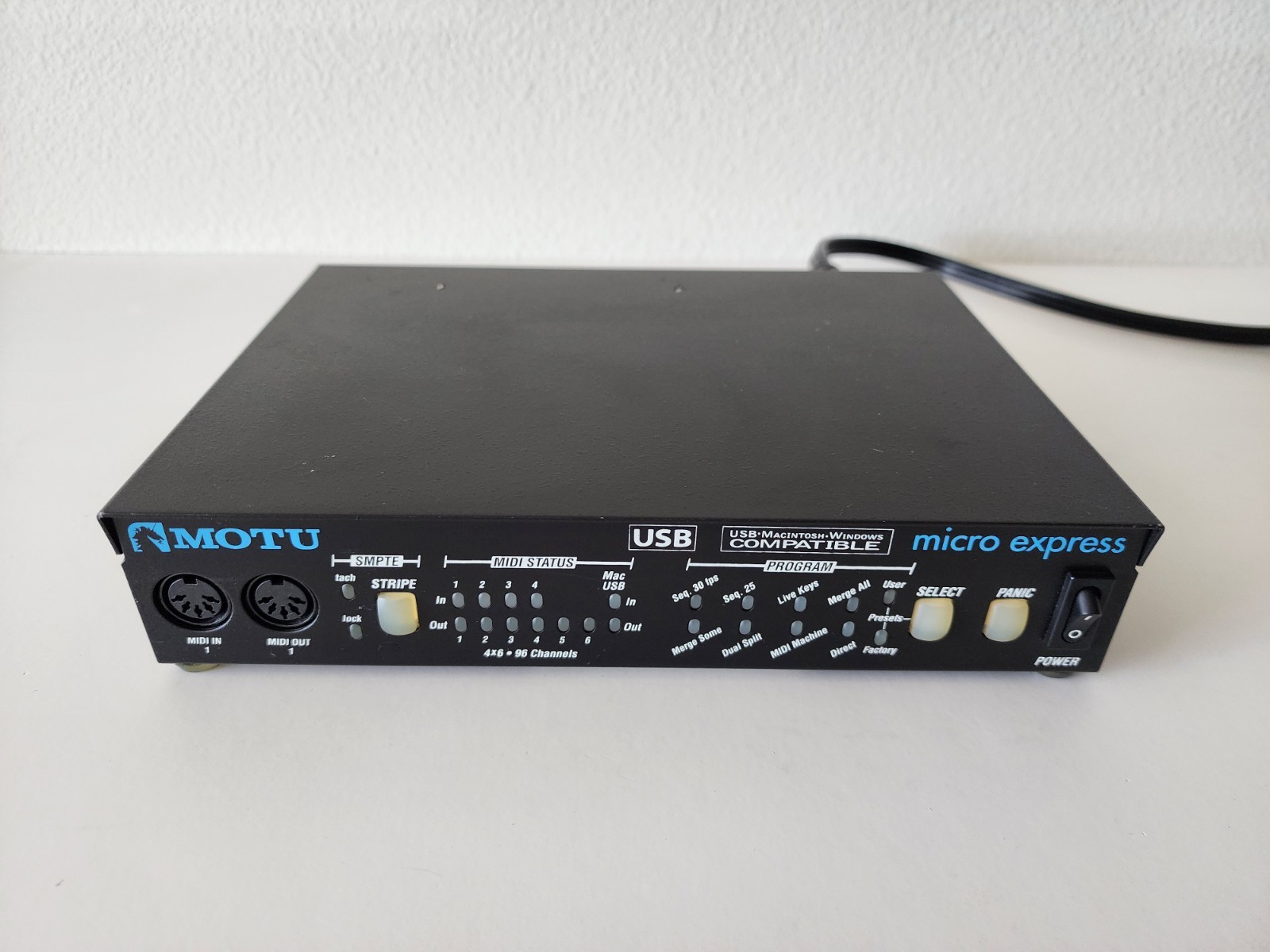 MOTU Micro Express 4x6 USB MIDI Interface With SMPTE