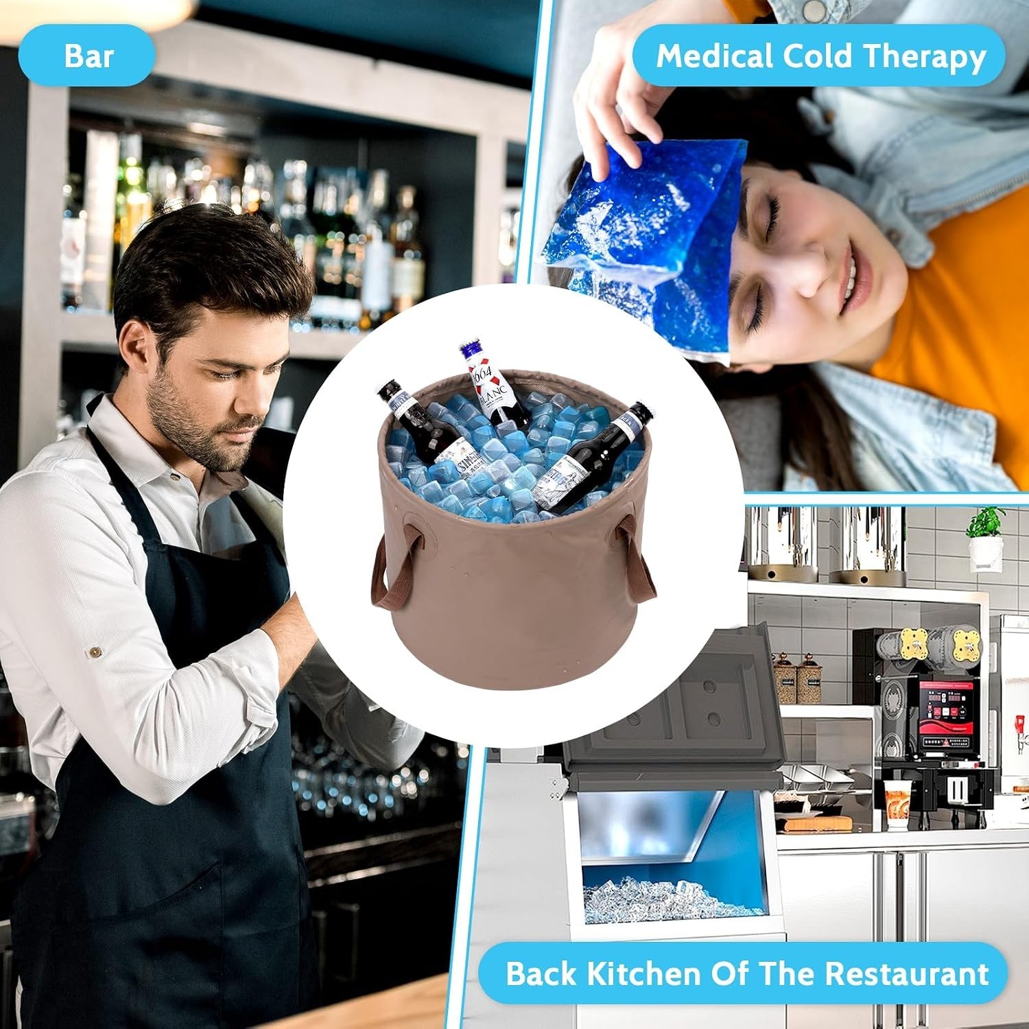 360PC Reusable Ice Cubes Refreezable Ice Cubes Reusable Ice Cubes