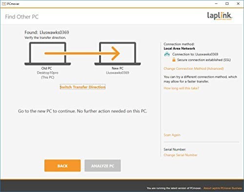 PC Migration Software with USB 3.0 Cable - Pay-Per-Use License, 5 Users, Fast Tr