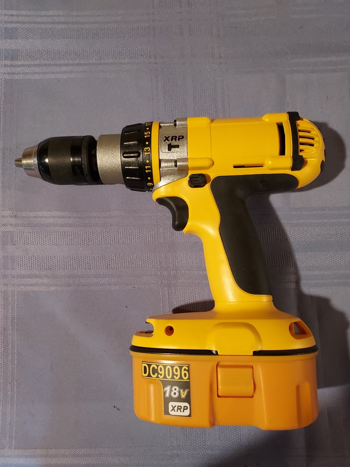 Hammerhead Battery Drill By Dewalt,  XRP, 1/2"Chuck,Cordless,Keyless,18V Battery