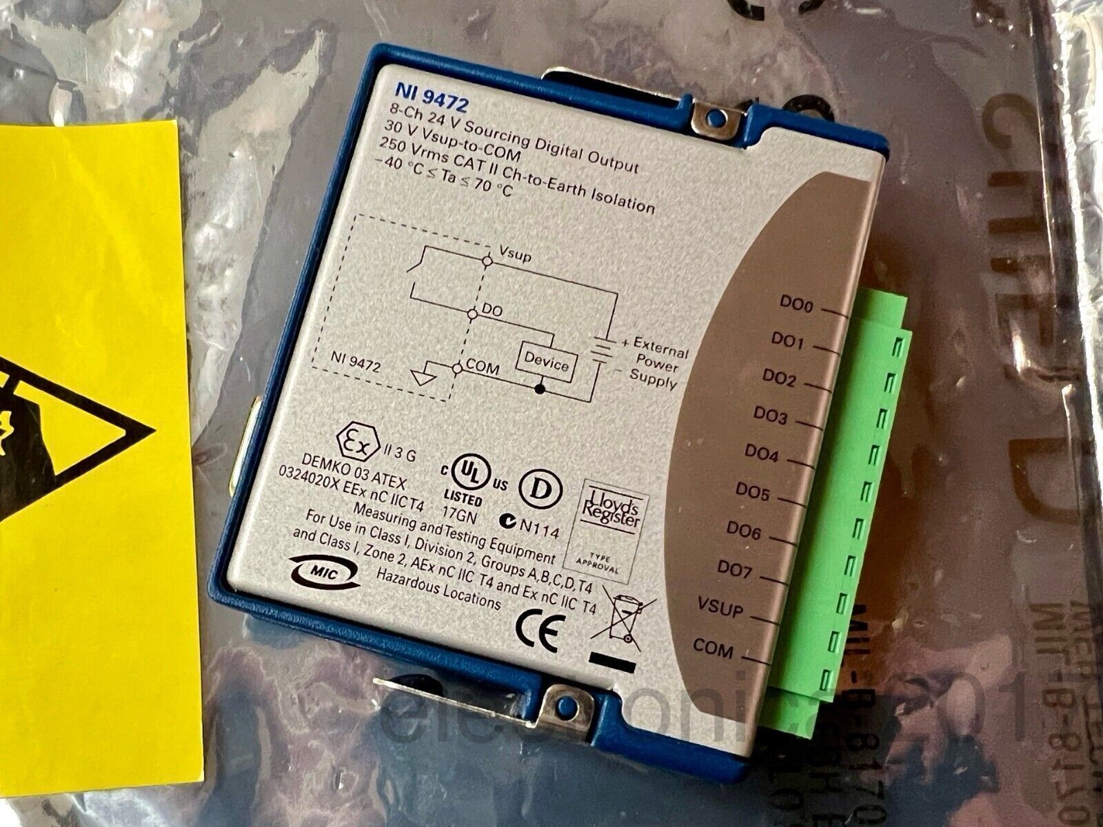 Used National Instruments NI-9472 8-Ch Sourcing 24V Digital Output Module