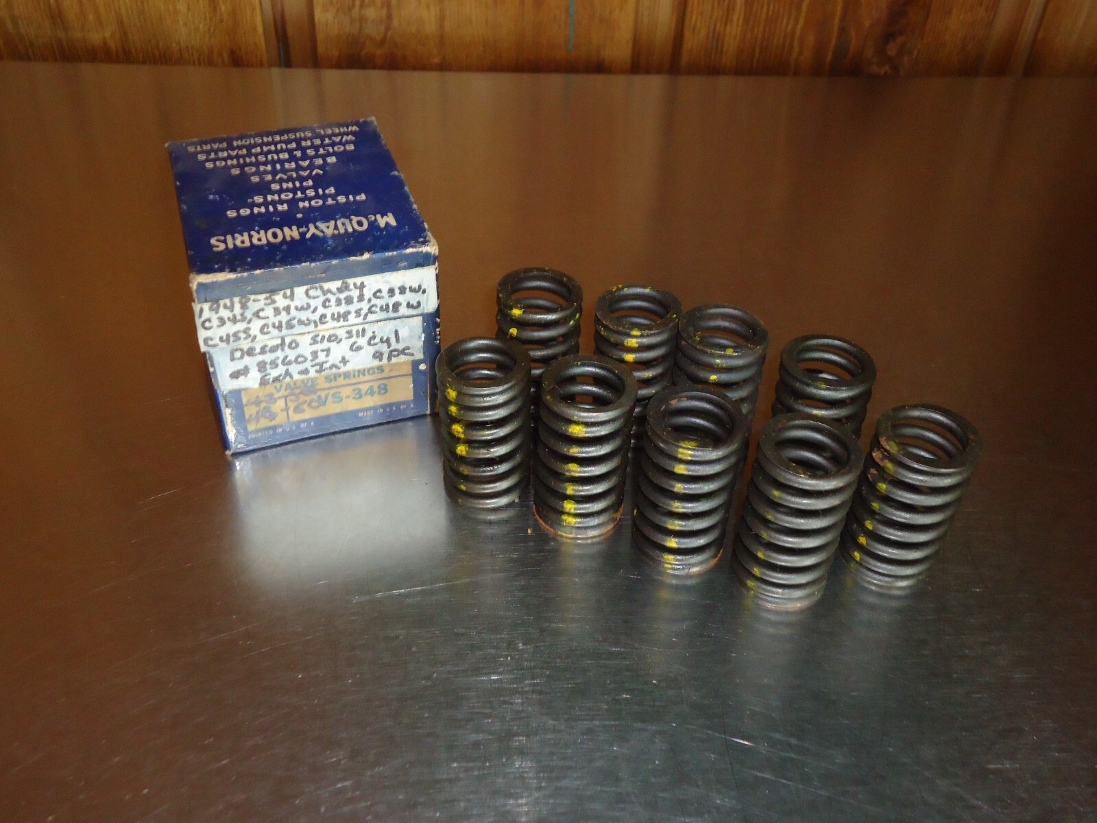 9) New NOS Mcquay Norris Valve Spring 856037 1948-1954 Chrysler 251 6-Cylinder