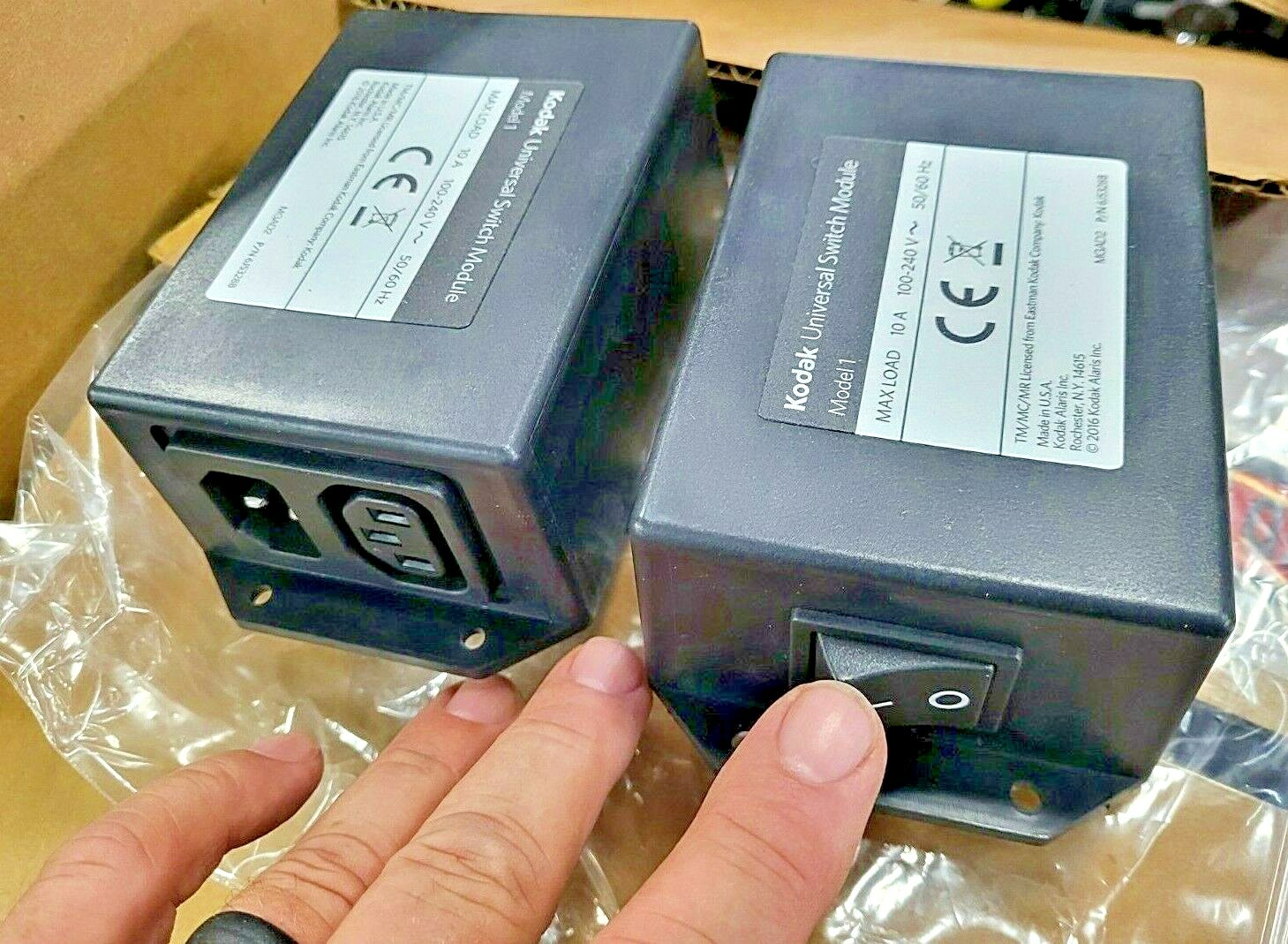 *NEW* lot of (2) Kodak Universal "on-off power" switch modules, 10amp 100-240vac