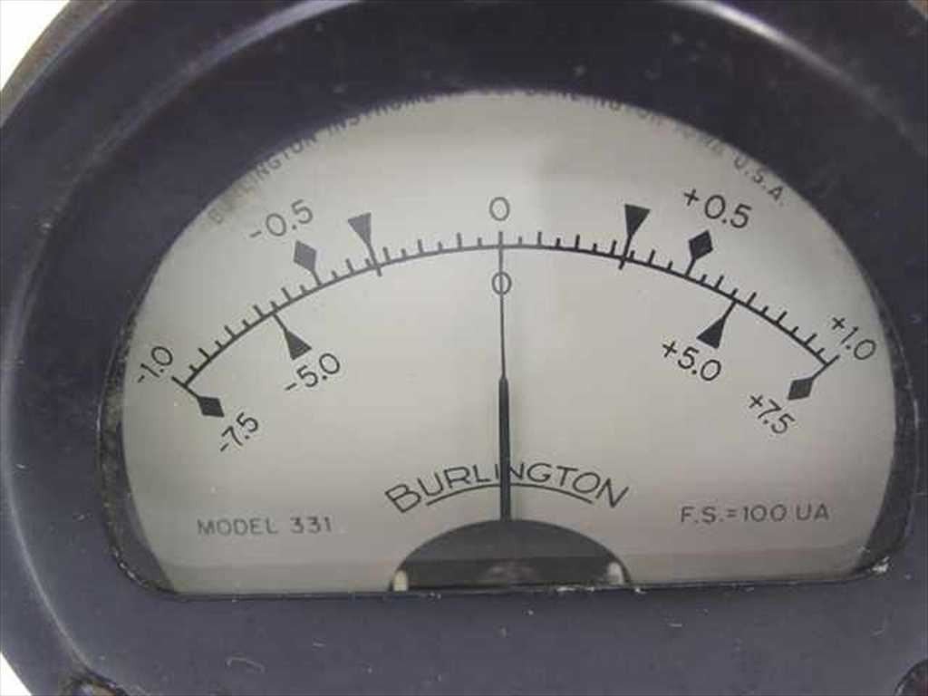 331 Burlington Meter Res = 1844 Ohm
