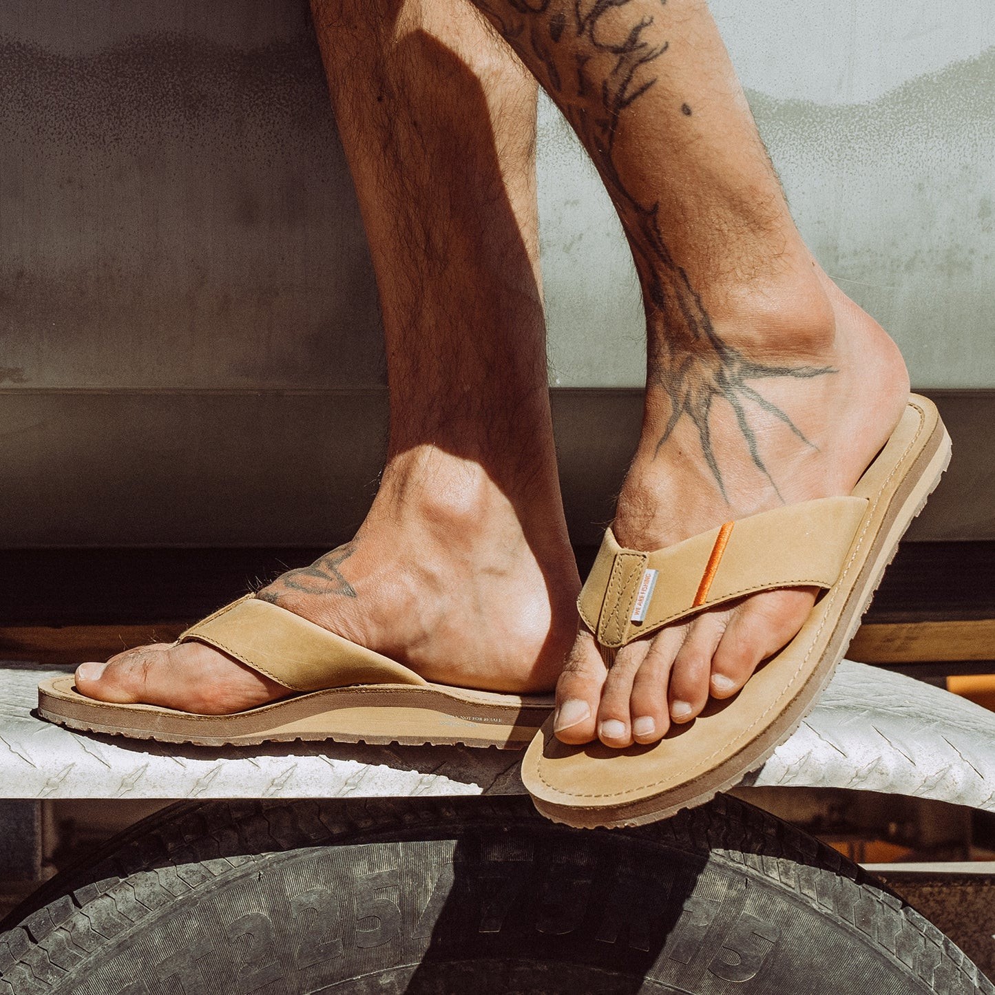 Grundens Mudflats Leather Sandal - Silt - Size 9 - NEW!