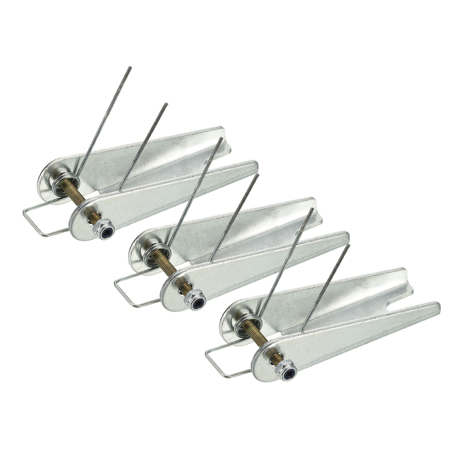 3 Pcs Replacement Hook Latch, Great for Trailer (Silver Tone, 3-Inch)