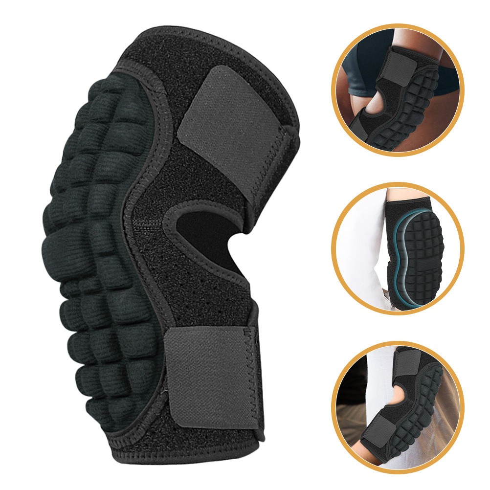 Breathable Black Elbow Support Sleeve with Sweat Absorption for Active Use