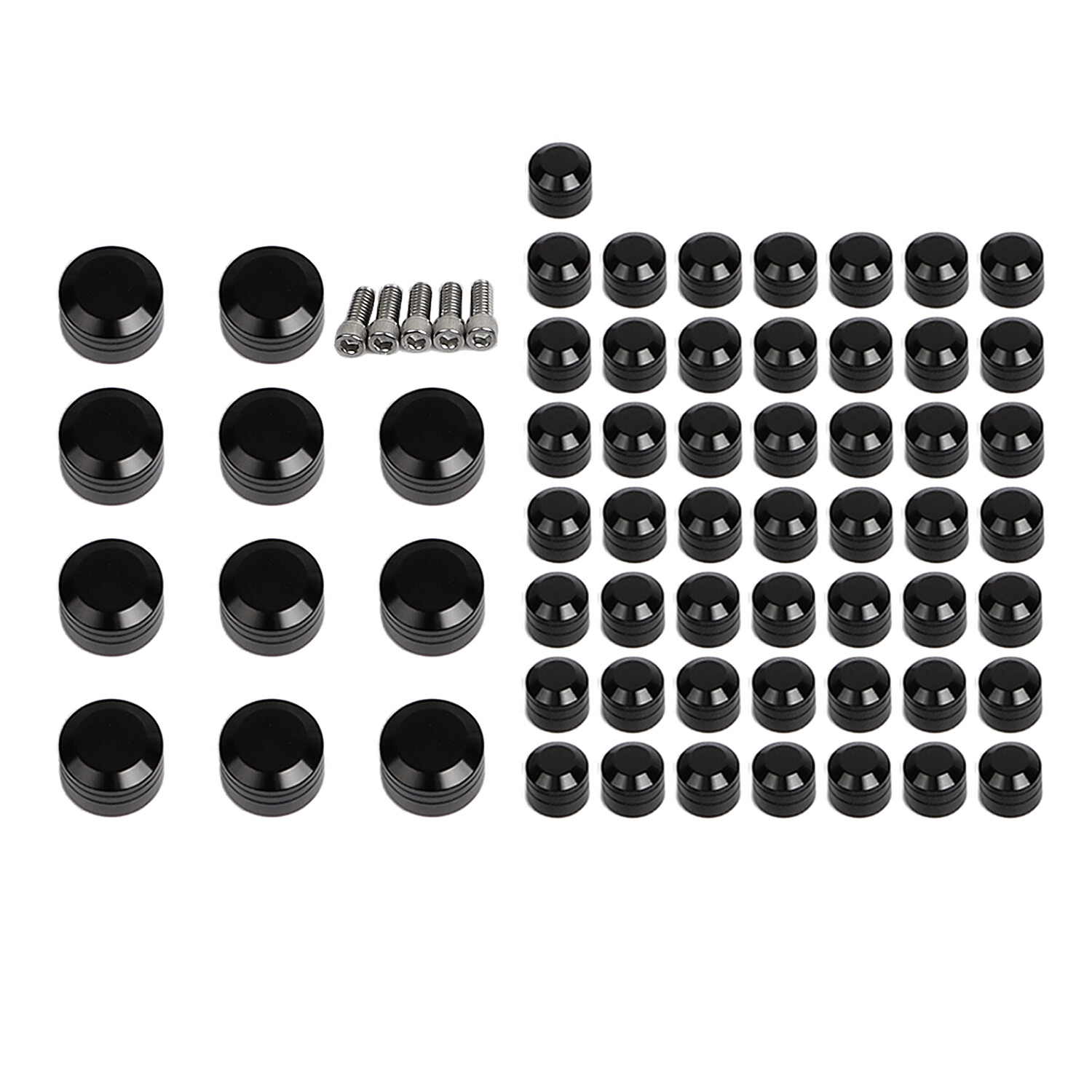 Engine Bolt Caps Cover Kit For Harley Softail 2007-2017 FLSTF FXSTD FXSTC FXST