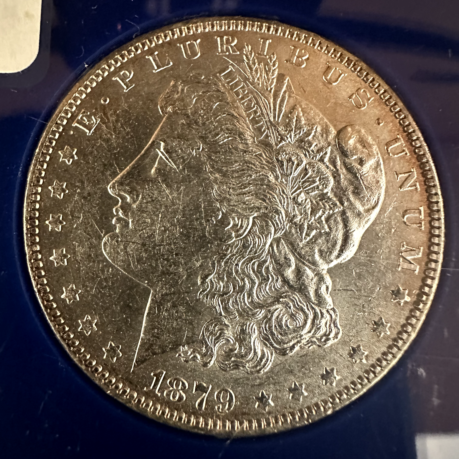 1879 P Morgan Silver Dollar $1 Reverse Toning Free Shipping