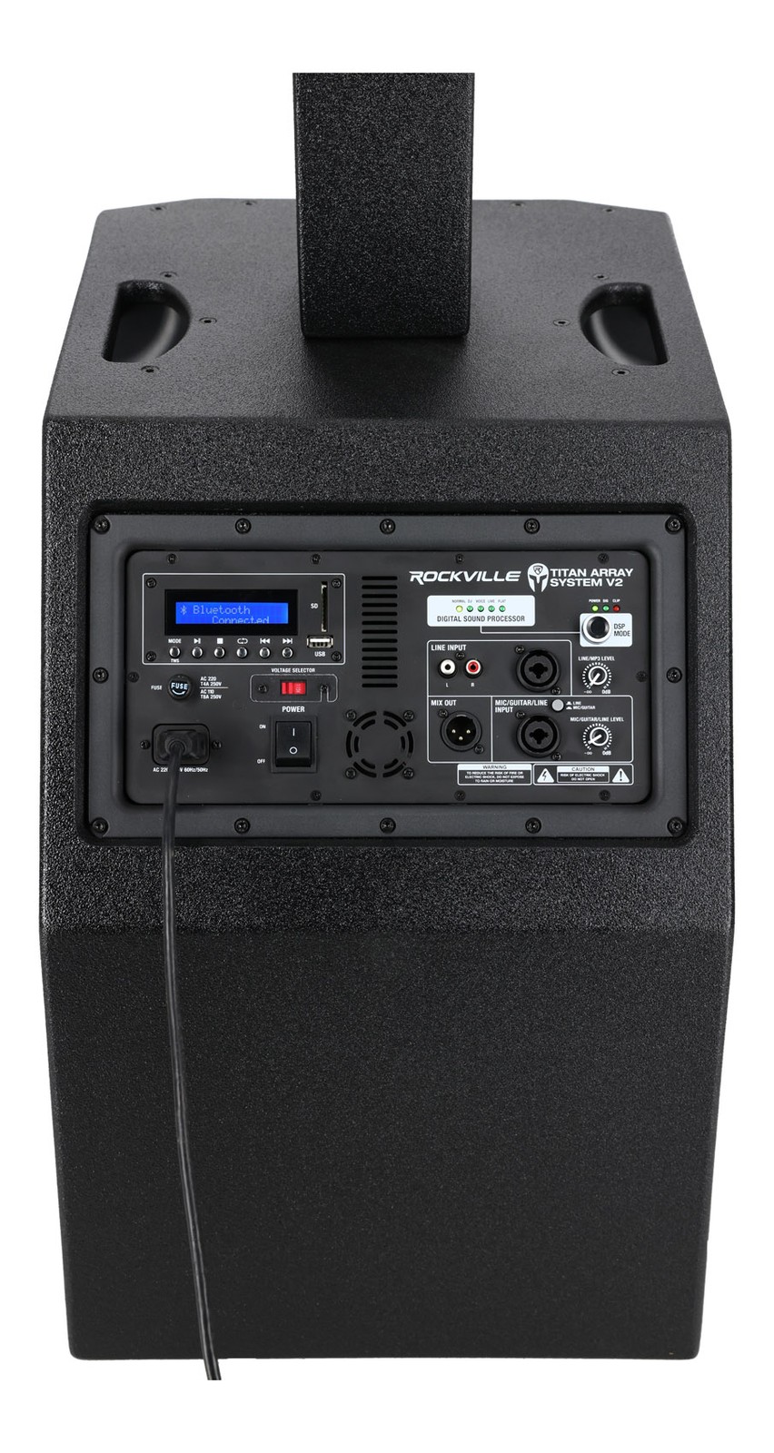 Rockville TITAN ARRAY SYSTEM V2 Pro Powered Column Array Speaker Dual 10" Subs