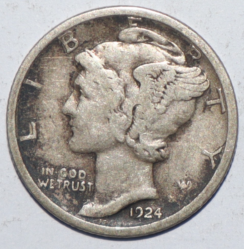 1924 S Mercury Dime VF VERY FINE (O262)