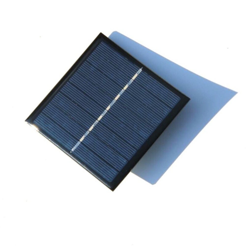 Small Size 90x90mm Solar Panel 1W 4V for Two AA Rechargeable Batteries
