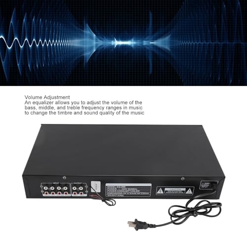 20-Band Audio Equalizer, Adjustable 20 Bands EQ Car Stereo Amplifier Graphic
