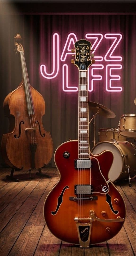 Epiphone Full Aco Emperorii Joe Pass With Hard Case