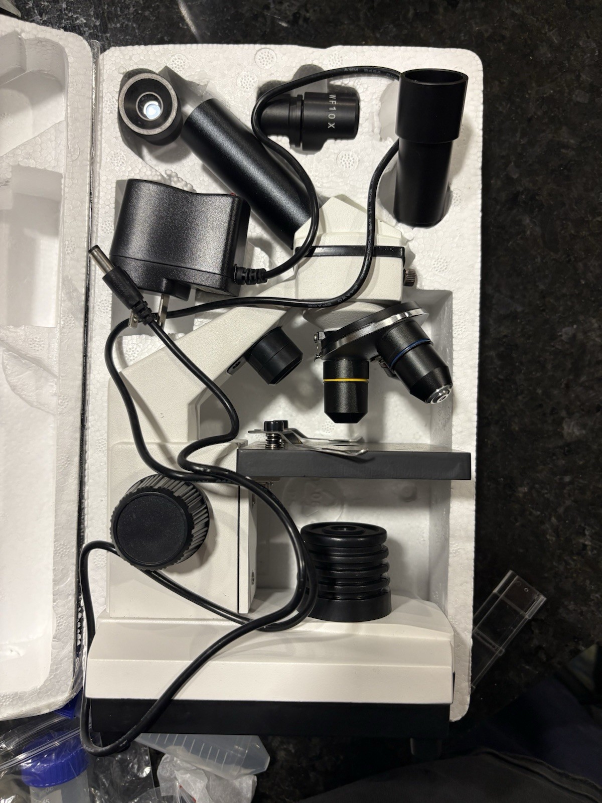 USCamel Biological Microscope 4x,10x,40x Science Kit