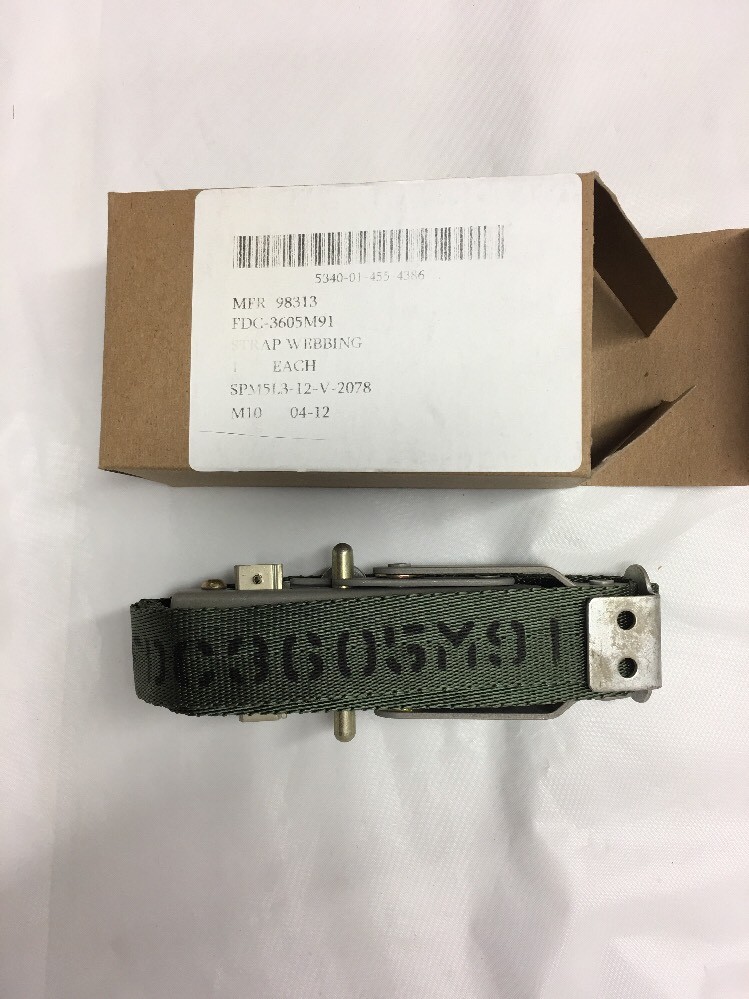 New in Box ** Davis Aircraft Products Co. Part # FDC-3605M91 Strap Webbing