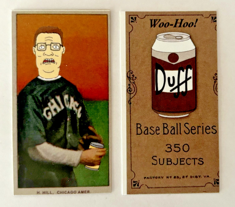 T206 Hank Hill 2-Sided T206 Tobacco Parody Card | Lee Tannehill