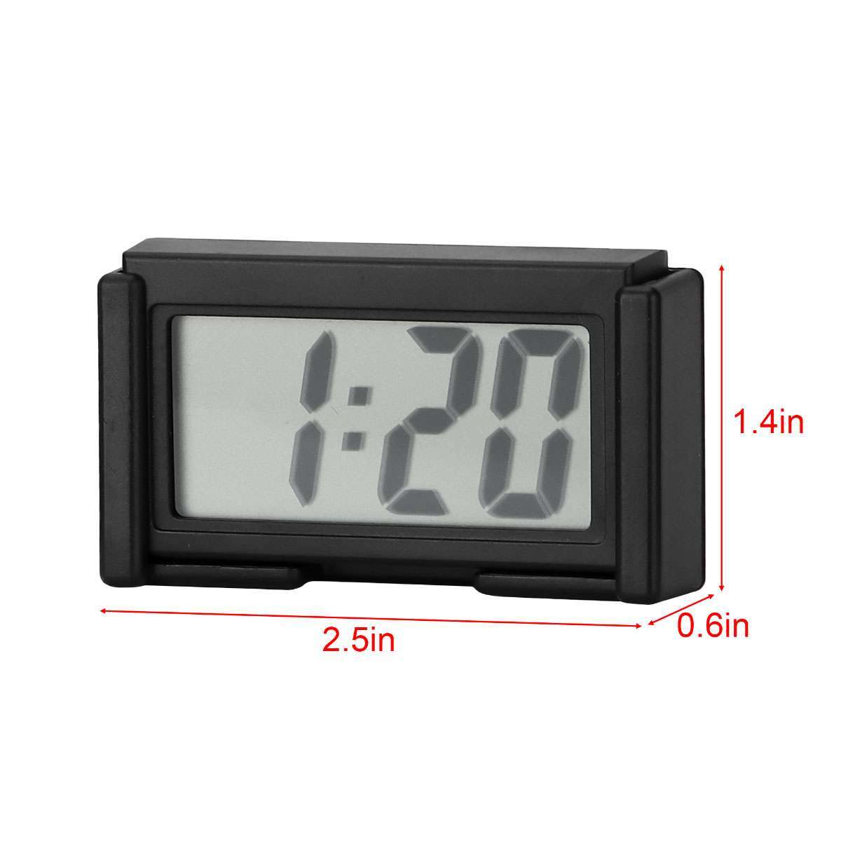 Mini Digital LCD Table Auto Car Dashboard Desk Date Time Calendar Small Clock