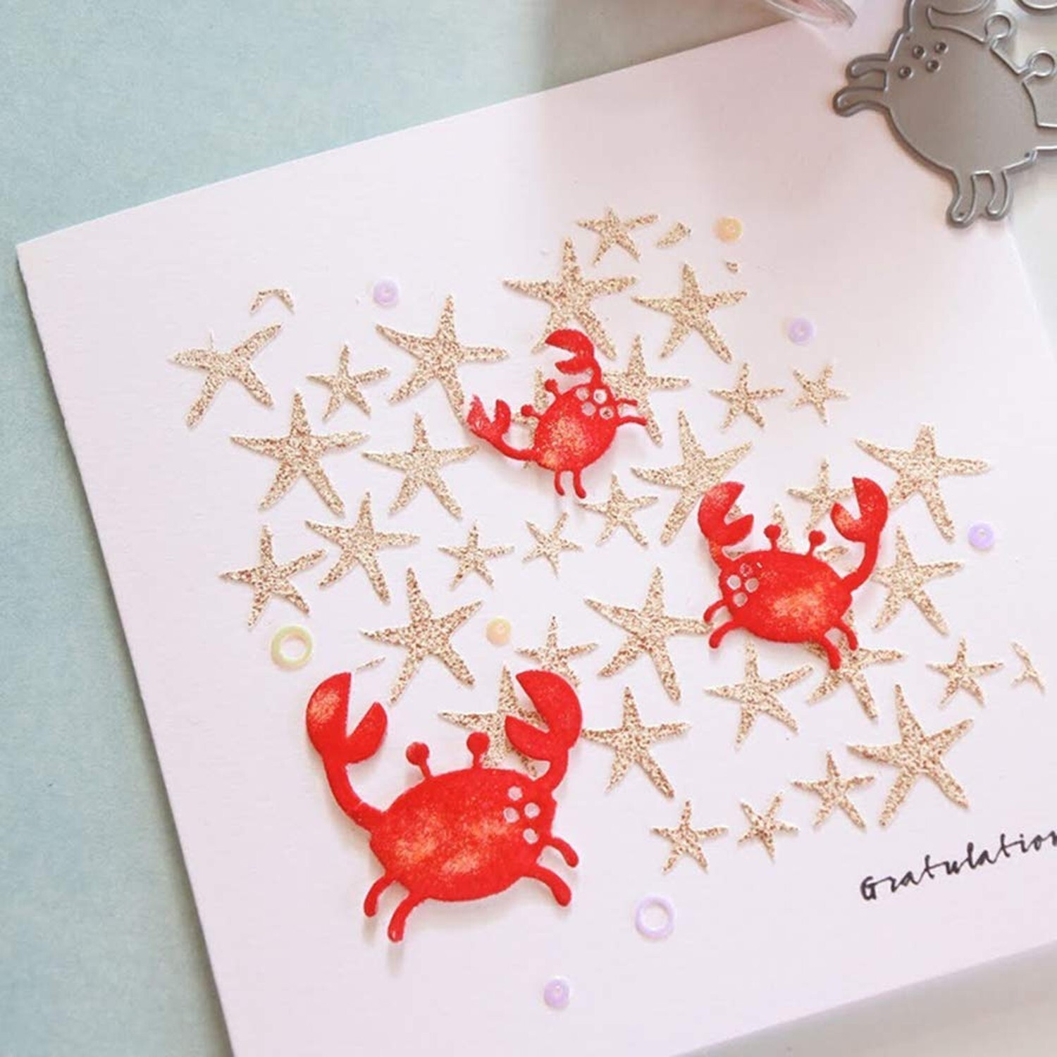 Crabs Metal Die Cuts,Cutting Dies for Card Making Clearance,Embossing Dies fo...