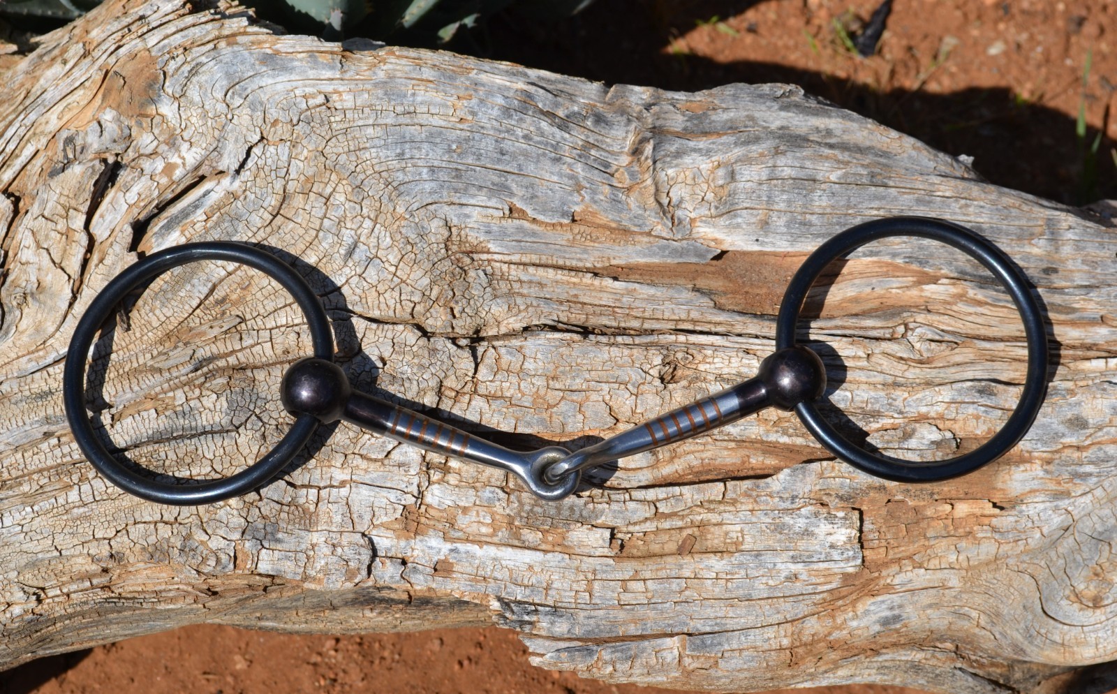Jeremiah Watt - JWP Blued Loose Ring Snaffle Bit - 5 1/4"