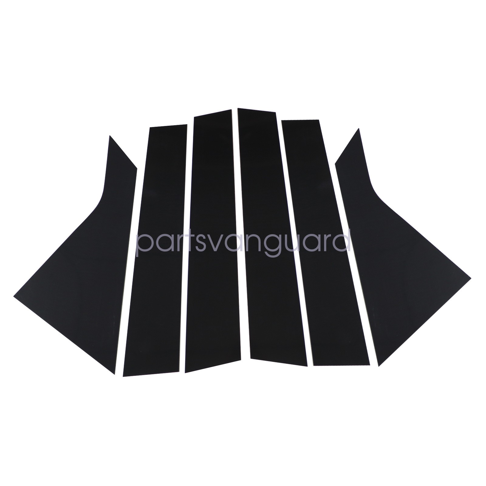 For 2014-2020 Chevy Impala Glossy Black Pillar Posts 6pcs Set Door Trim Cover ※