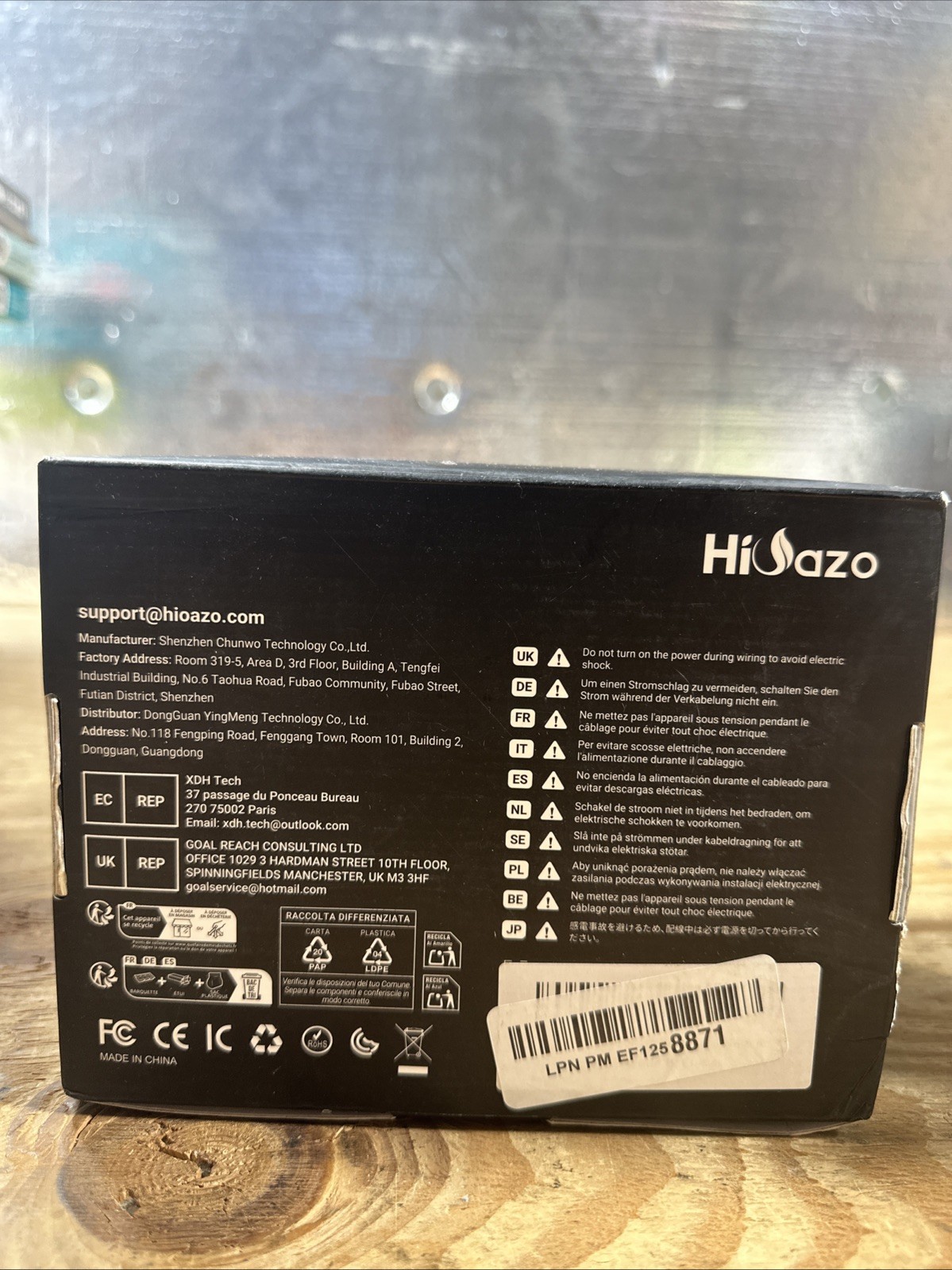 Smart Sprinkler Controller Irrigation System Watering Timer- Opened Box